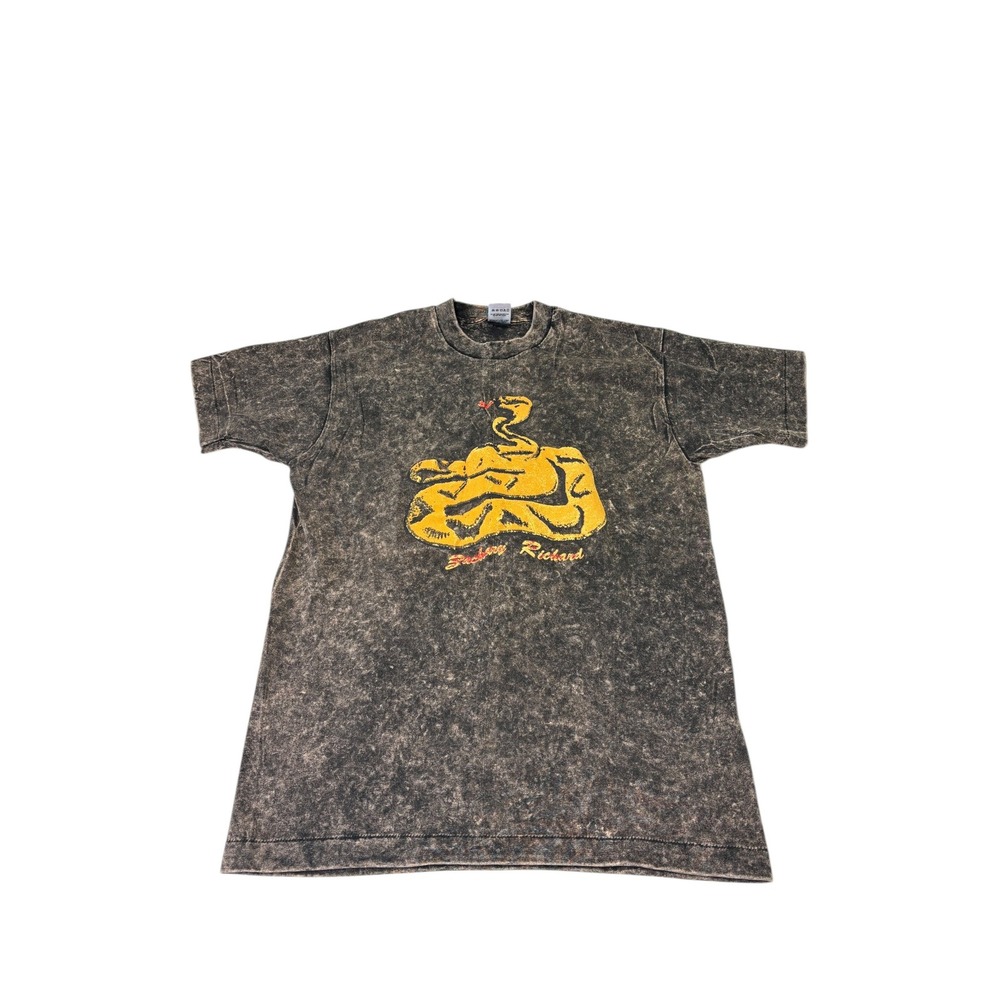 Vintage Zachary Richard T Shirt Snake Bite Love 1990s Size M Made USA